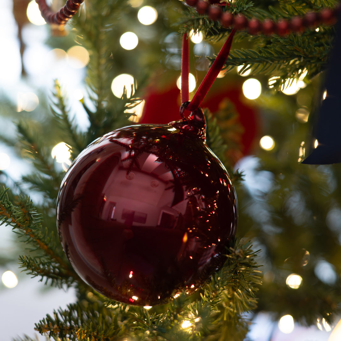 Crimson Glass Ornament