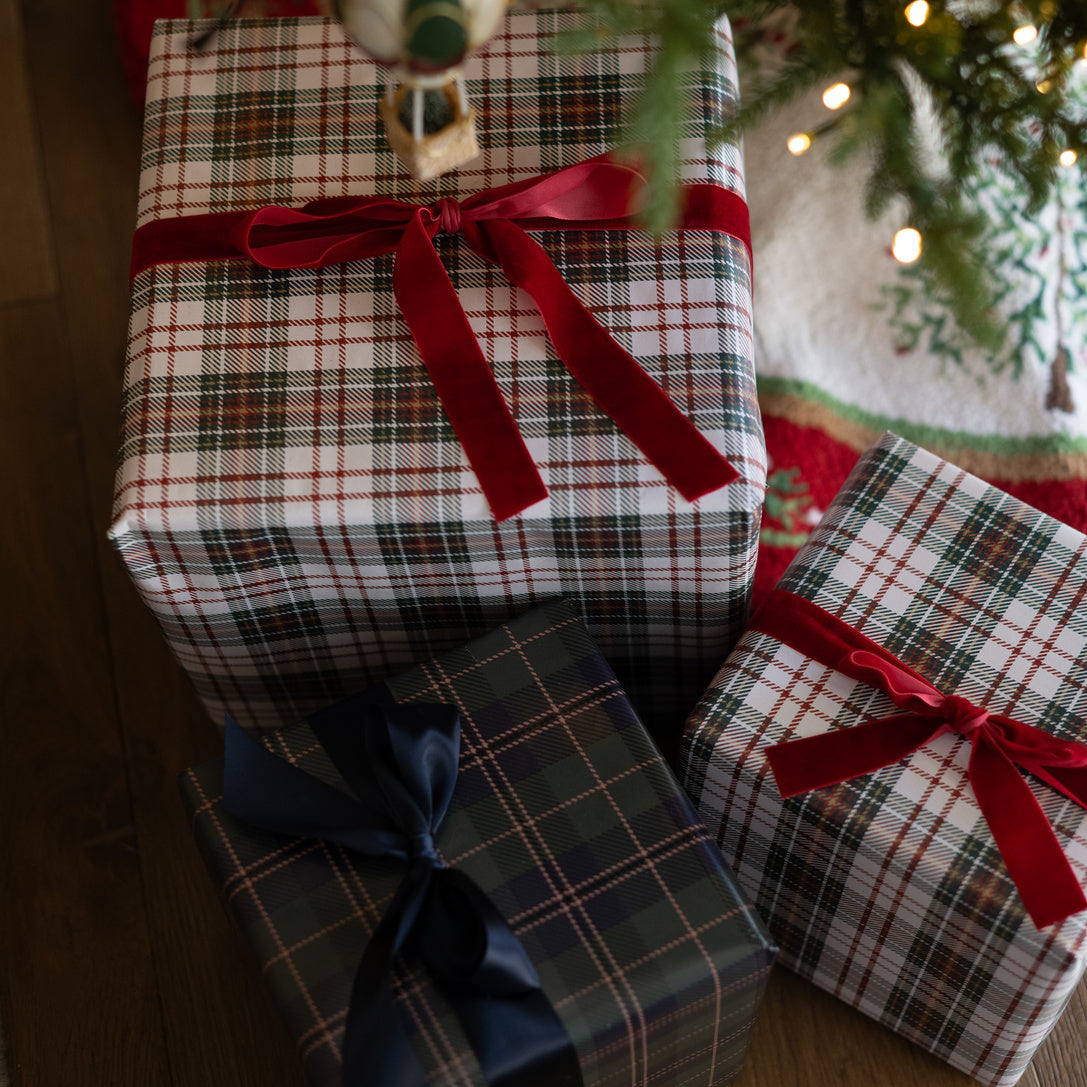 Holiday Plaid Wrapping Paper