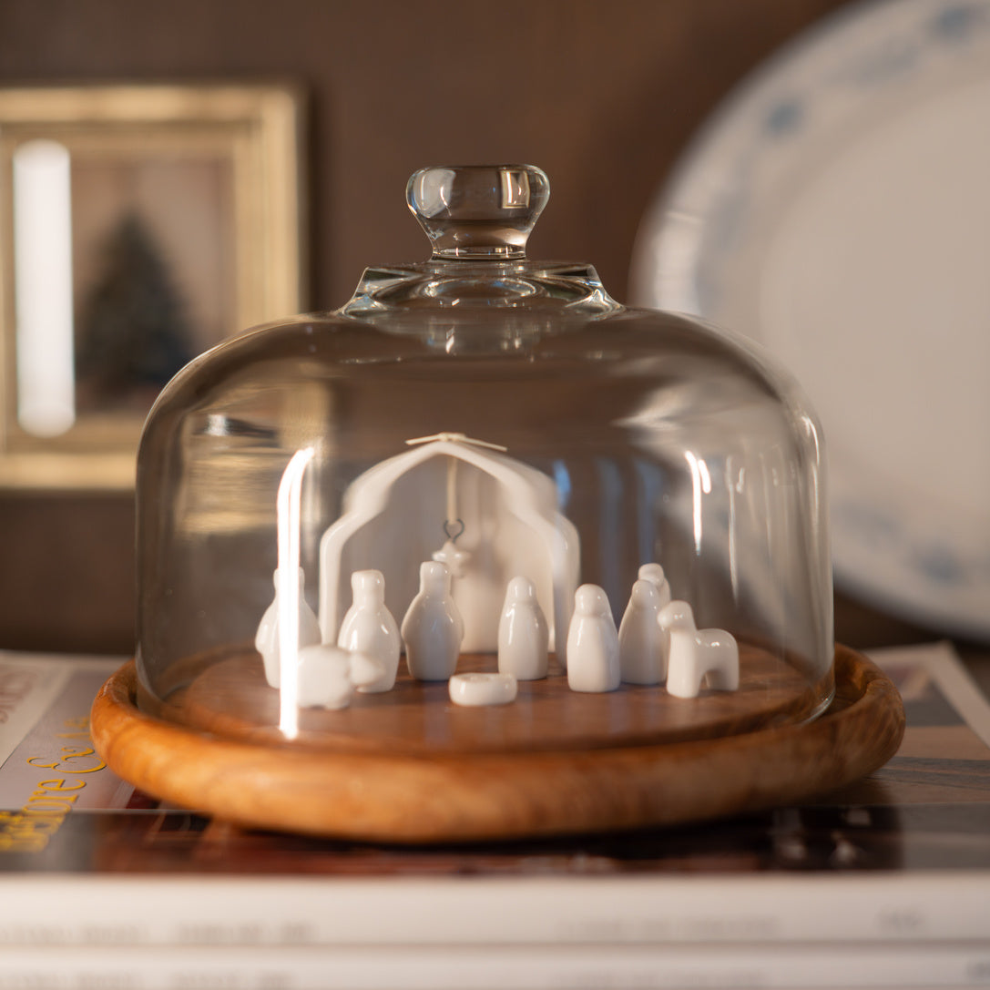 Mini Porcelain Nativity Set