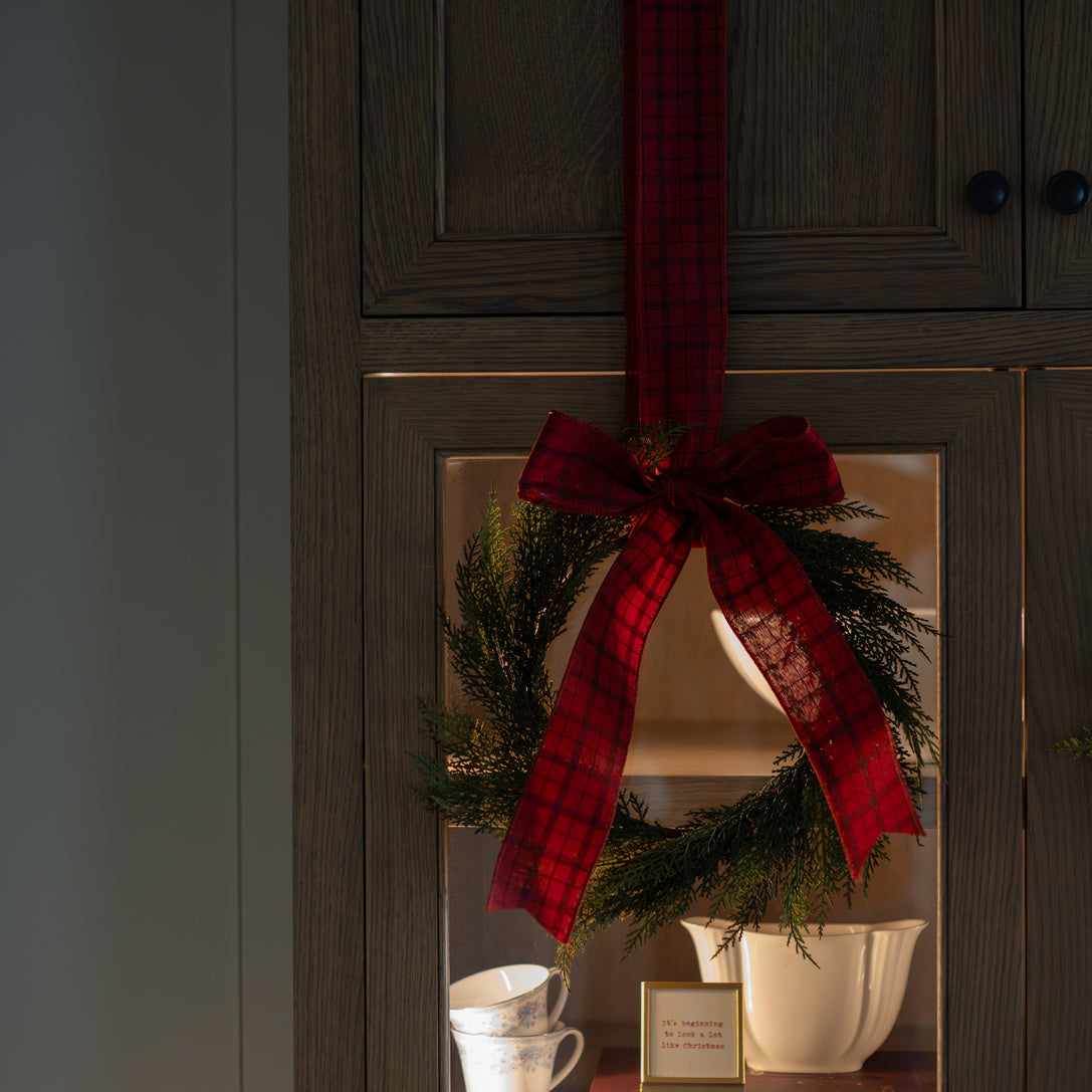 12" Faux Cedar Wreath