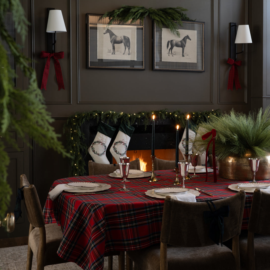 Evergreen Taper Candles - Set of 2