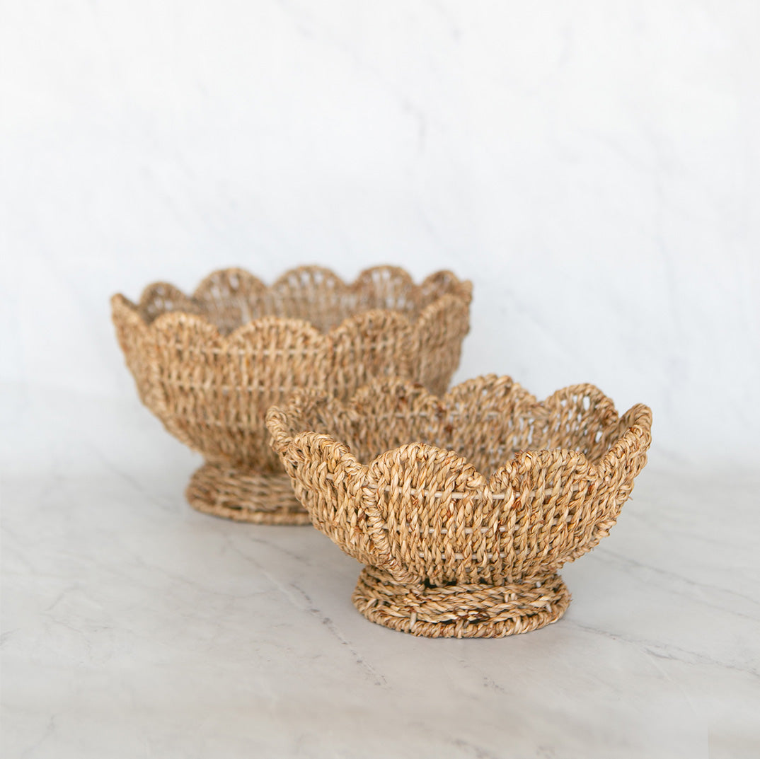 Woven Pedestal Bowl