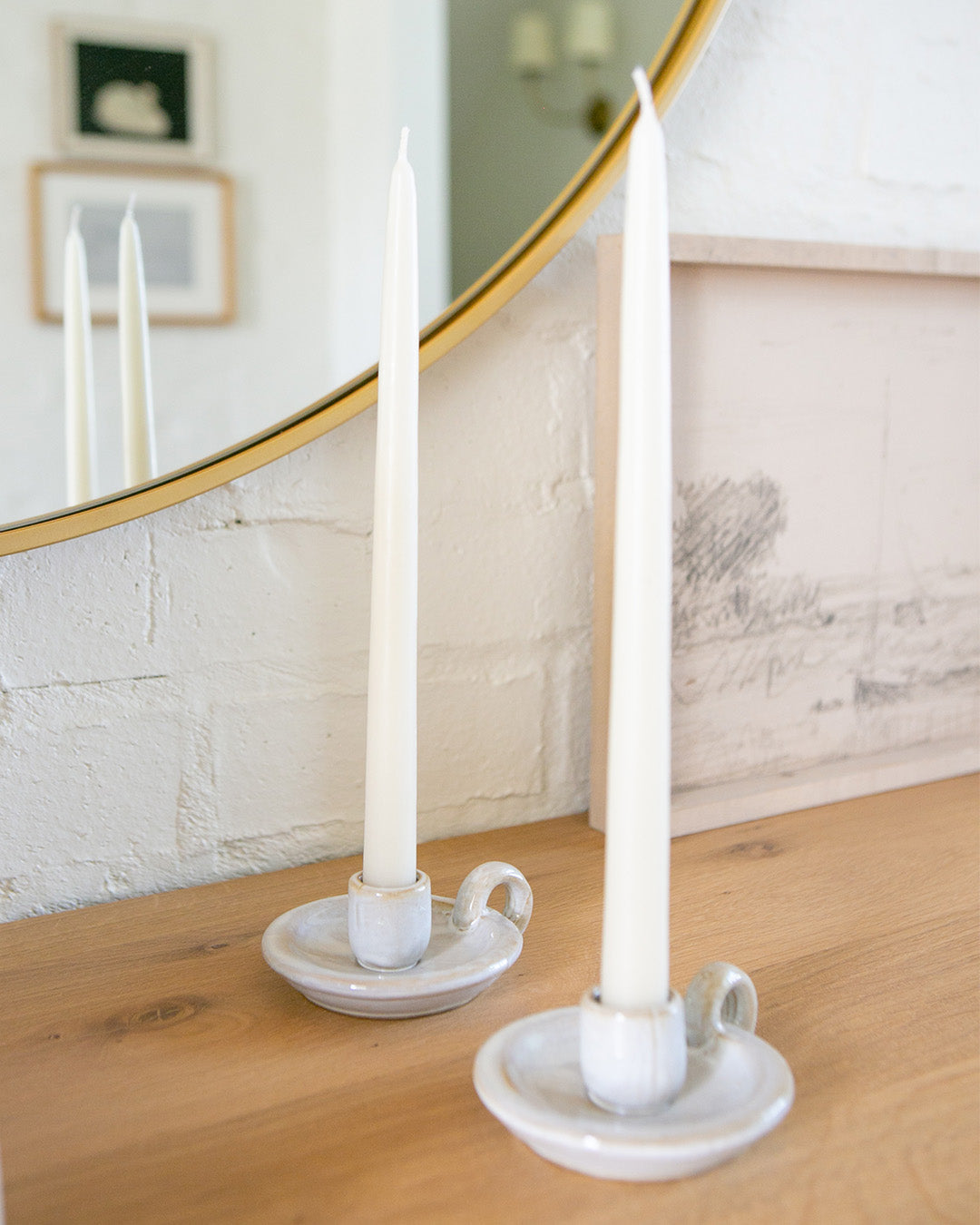 Ivory Taper Candles