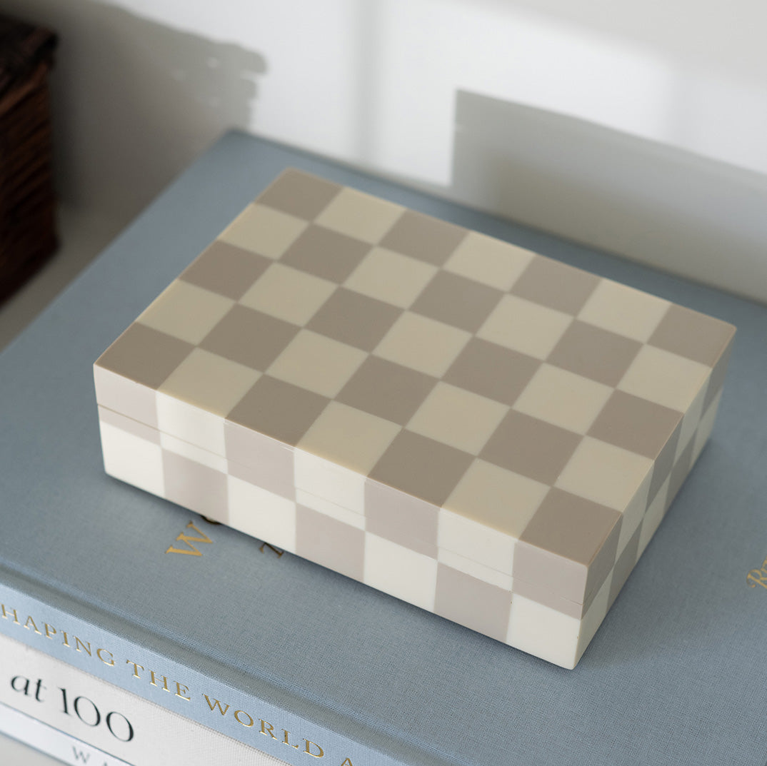 Checkered Stacking Box