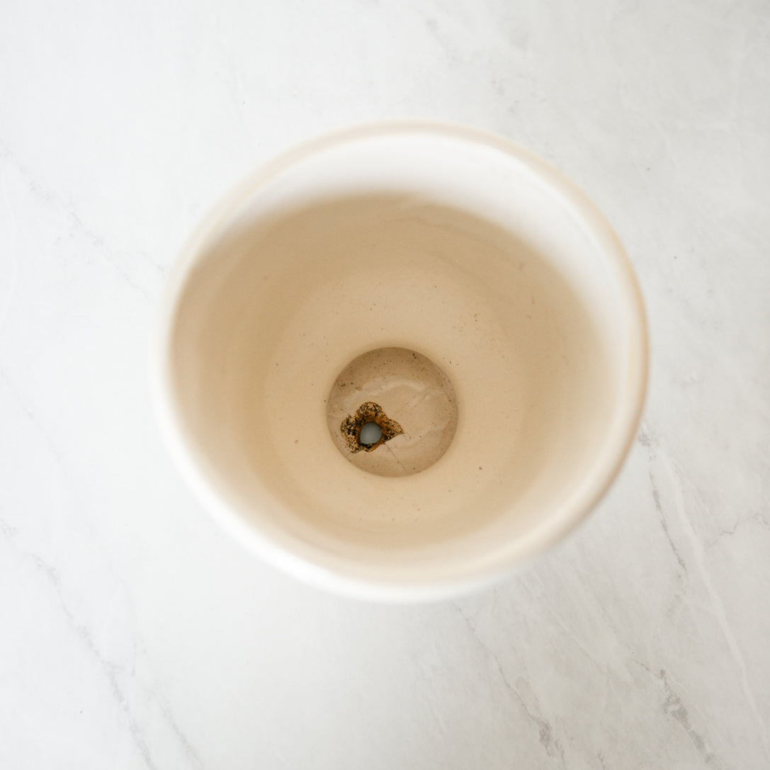 Cream Pedestal Vase - One of a Kind