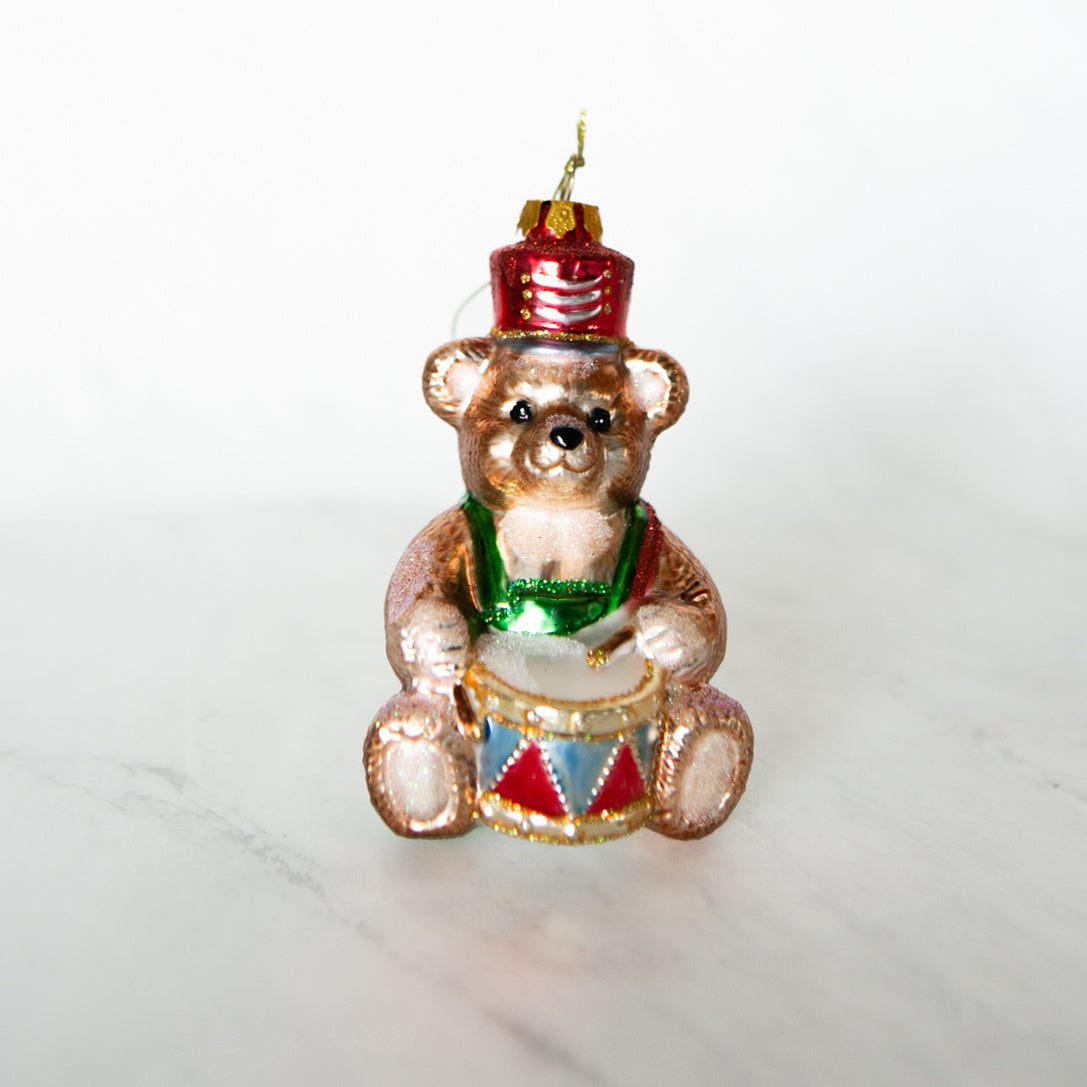 Drummer Bear Ornament
