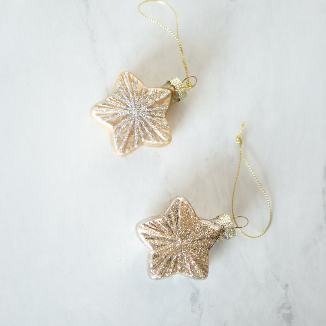 Christmas Star Ornament - Set of 2