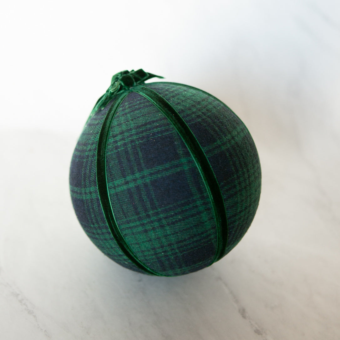 Plaid Fabric Ornament