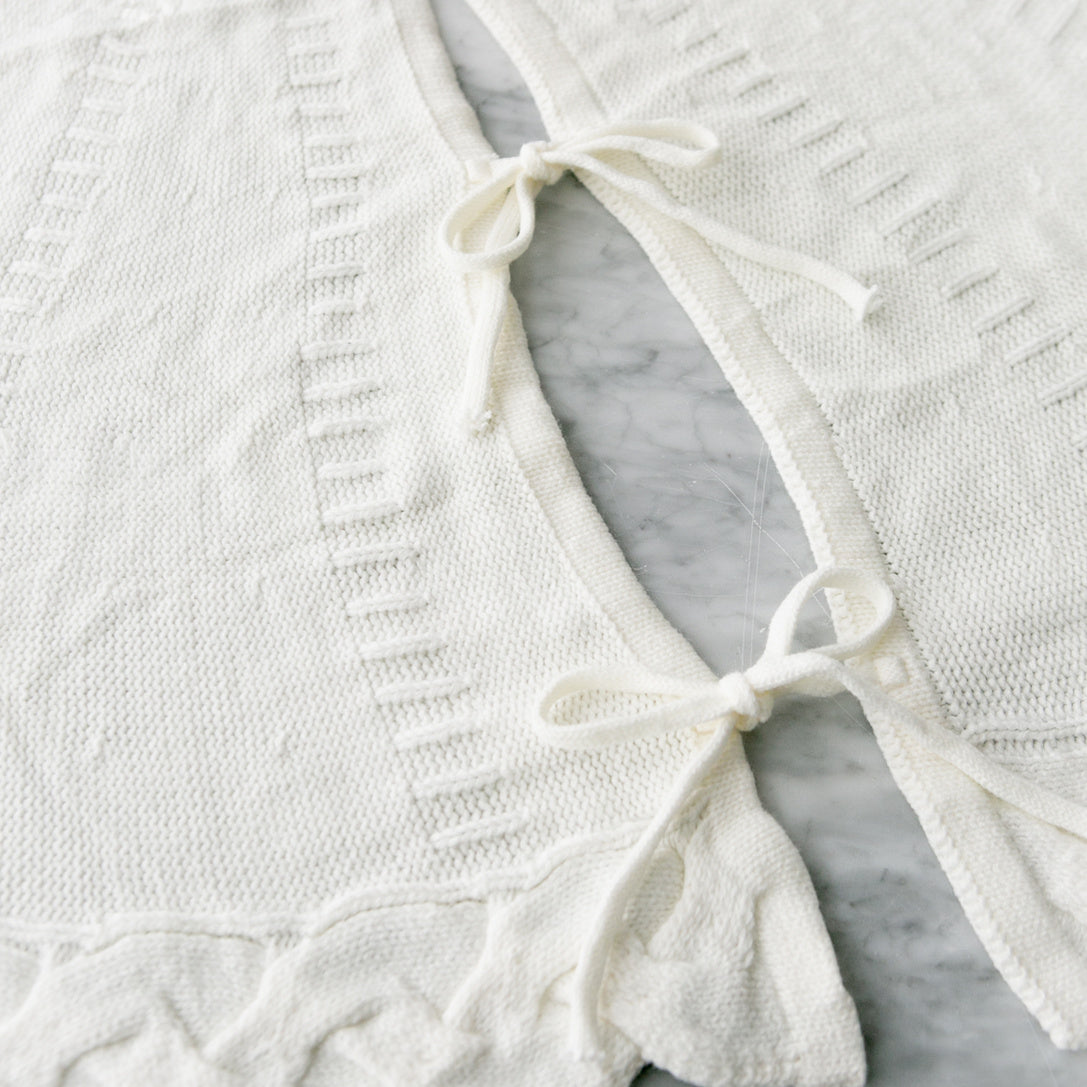 Ivory Knit Tree Skirt