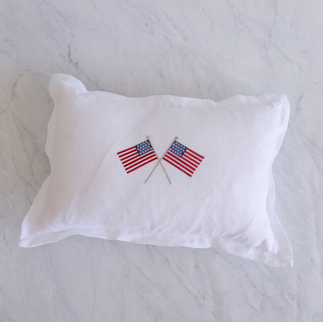 American Flag Accent Pillow