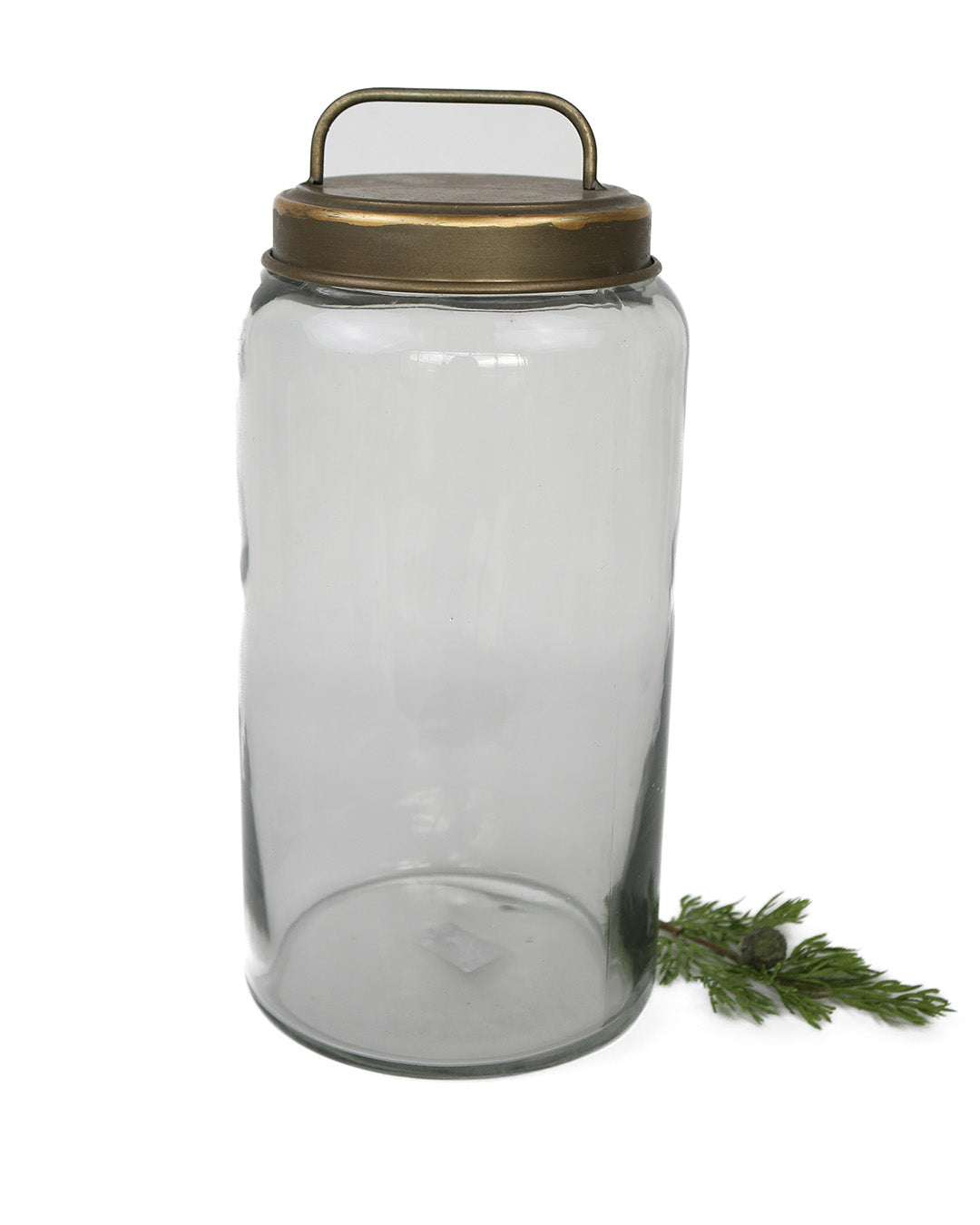 Large Glass Canister W/ Galvanized Lid  Elements By Remedy – Elements by  Remedy