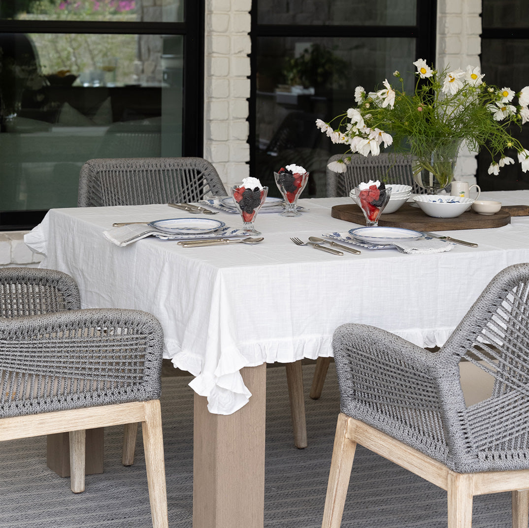 Finley Ruffle Tablecloth