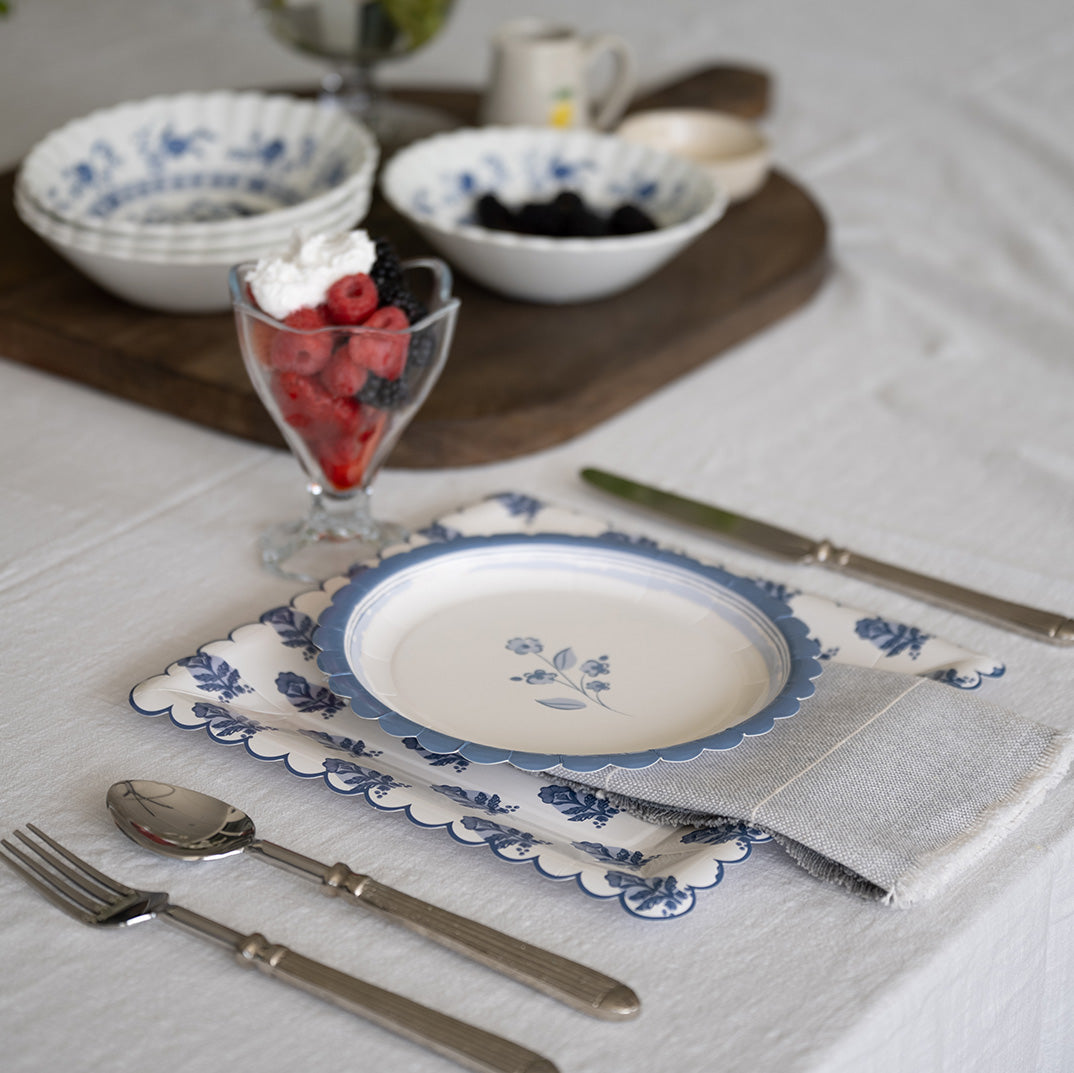 Heritage Floral Paper Plate - Set of 8