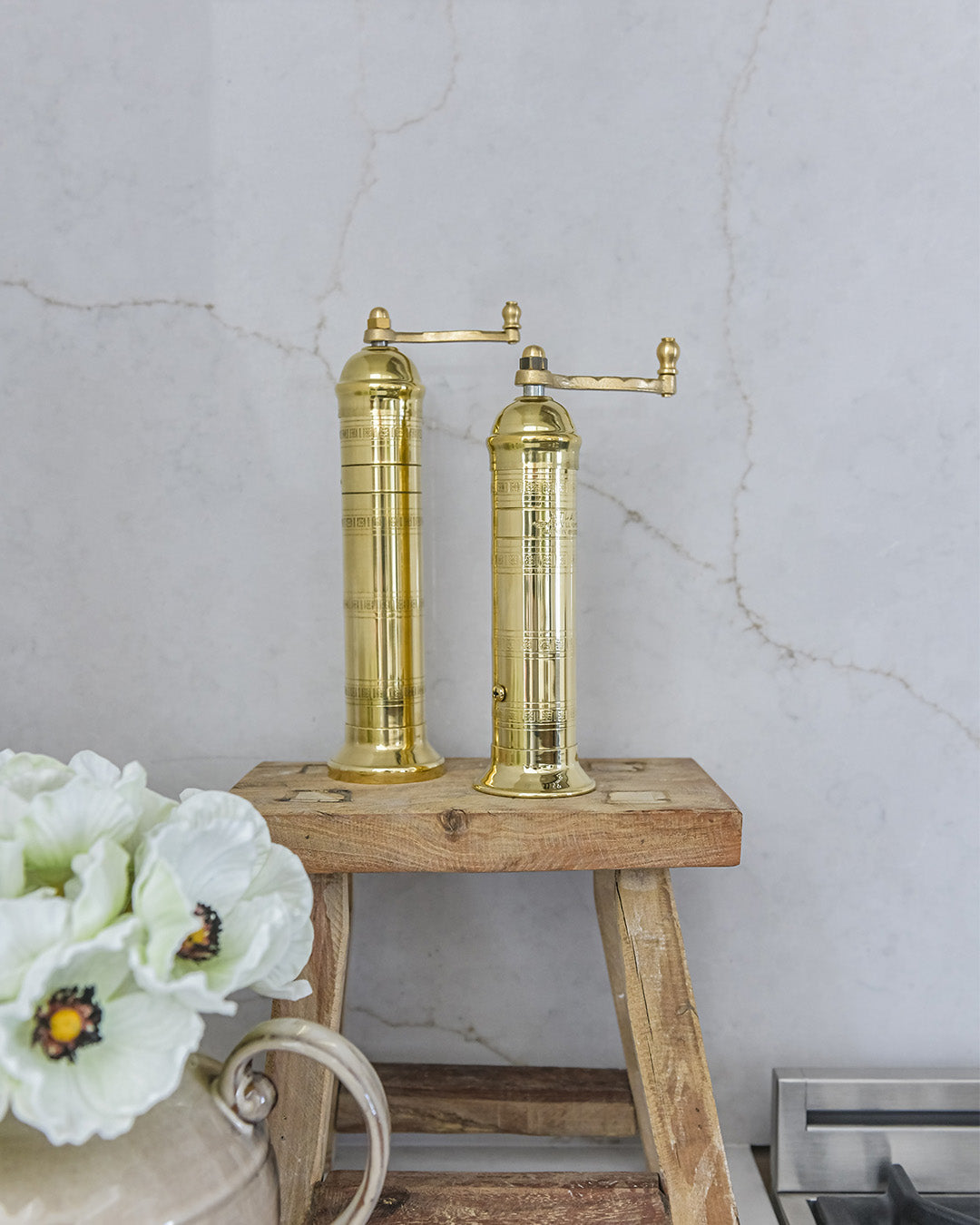 9" Brass Salt Grinder