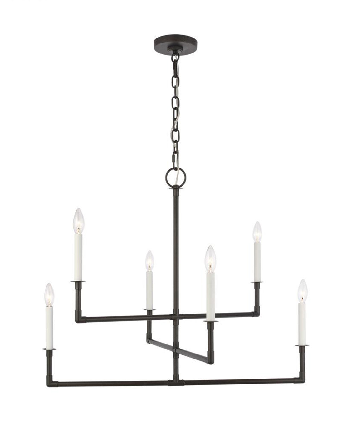 Camille Aged Iron Chandelier