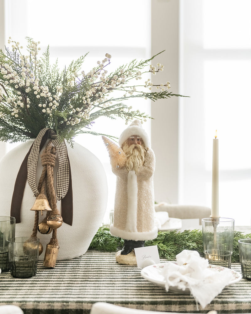Large White Concrete Vase