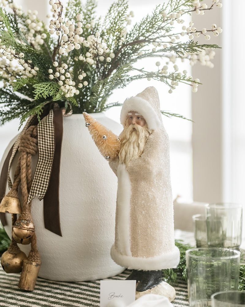 Large White Concrete Vase