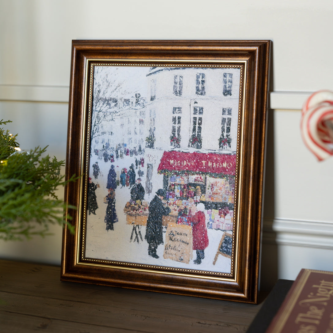 Main Street Holiday Framed Art