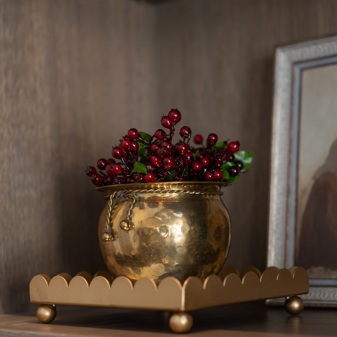 Tassel Gold Bowl - One of a Kind