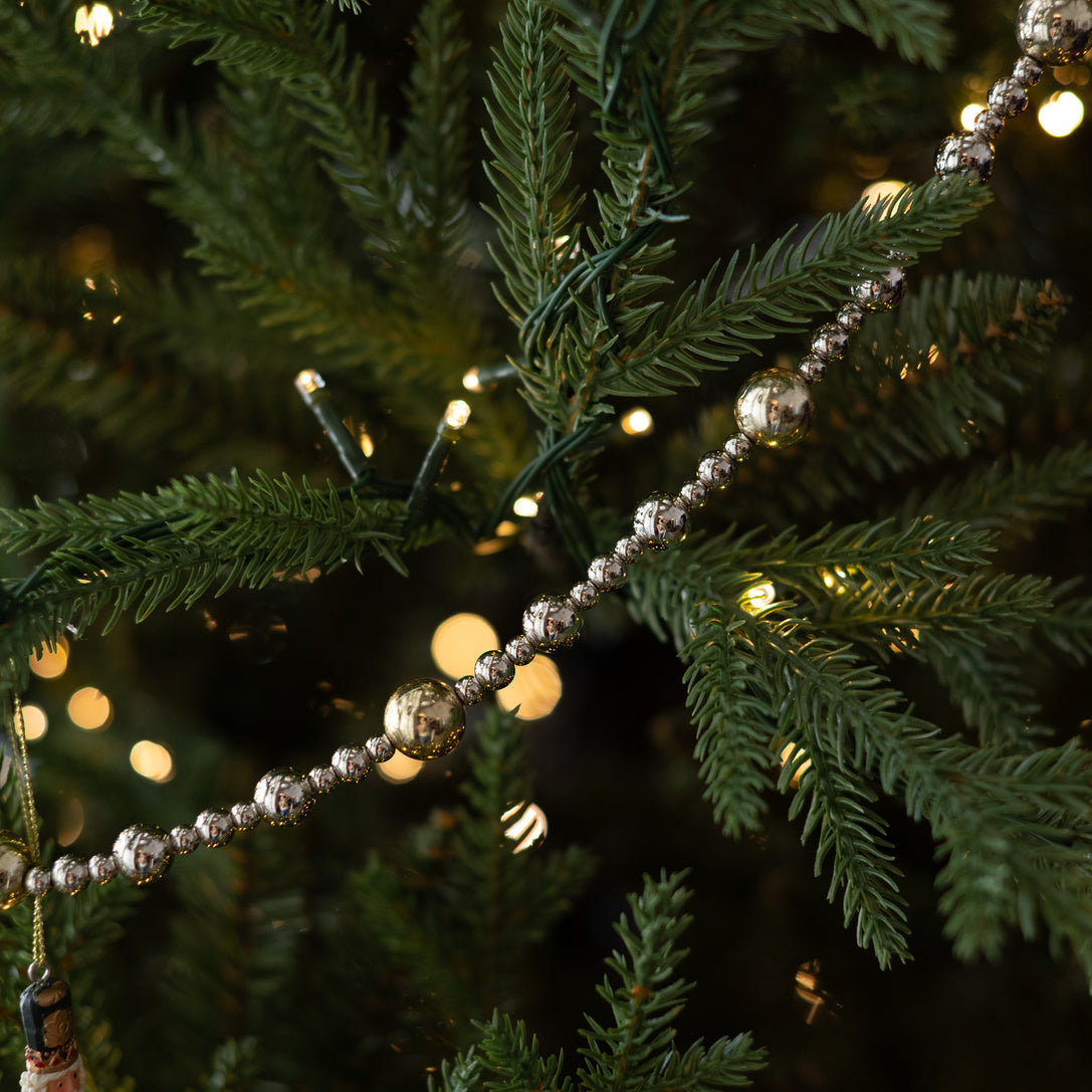 Silver and Gold Beaded Garland