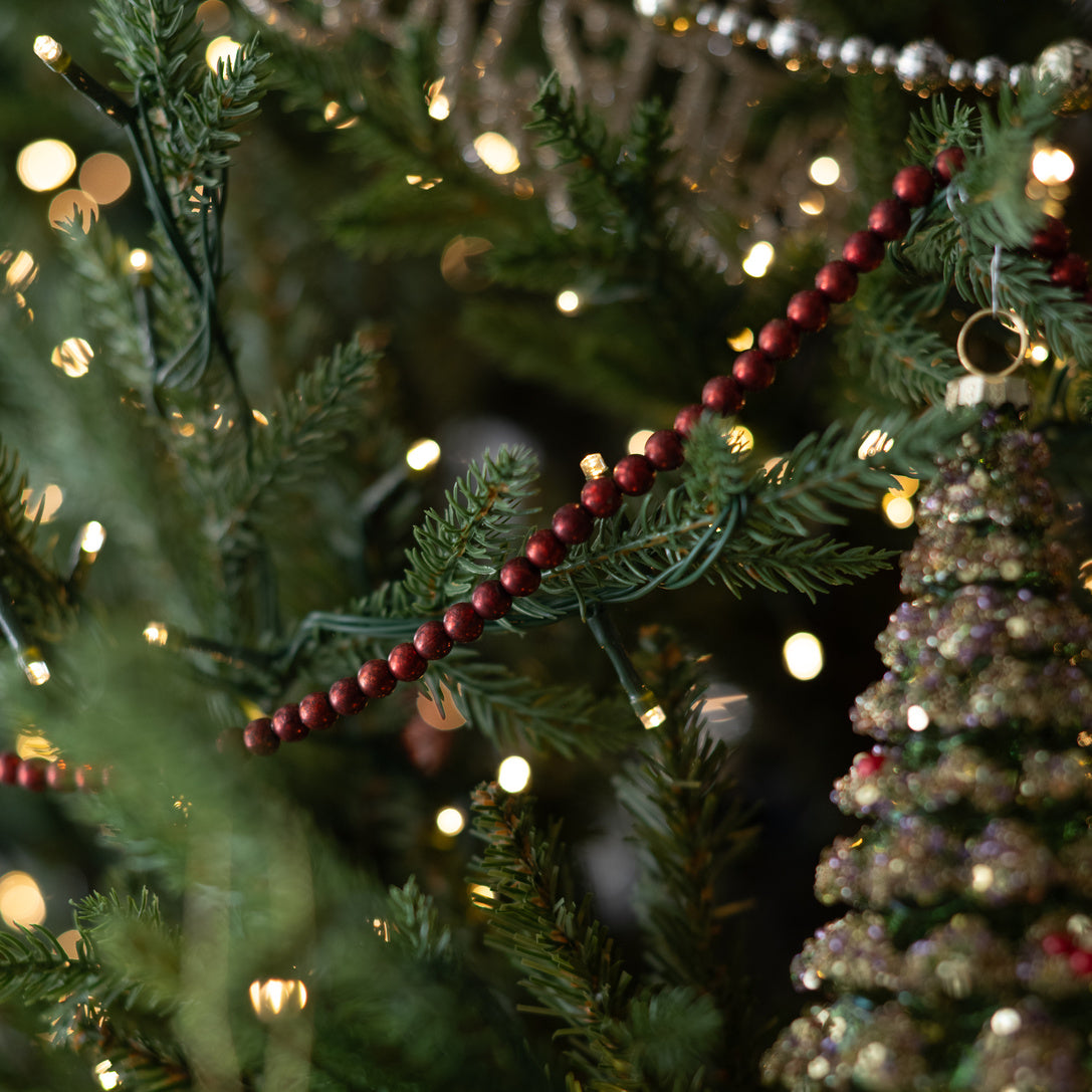 Antique Red Ball Garland