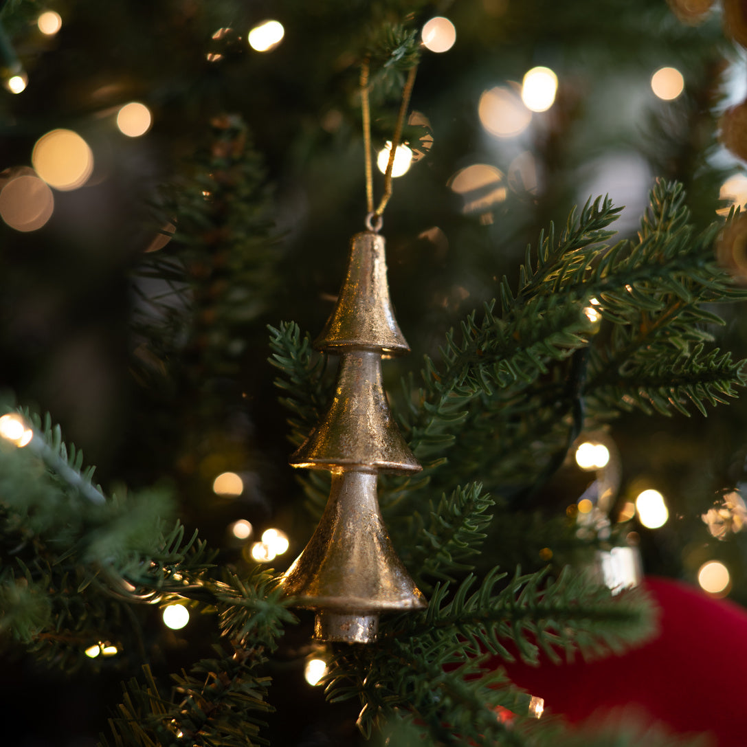 Gold Tree Ornaments - Set of 3