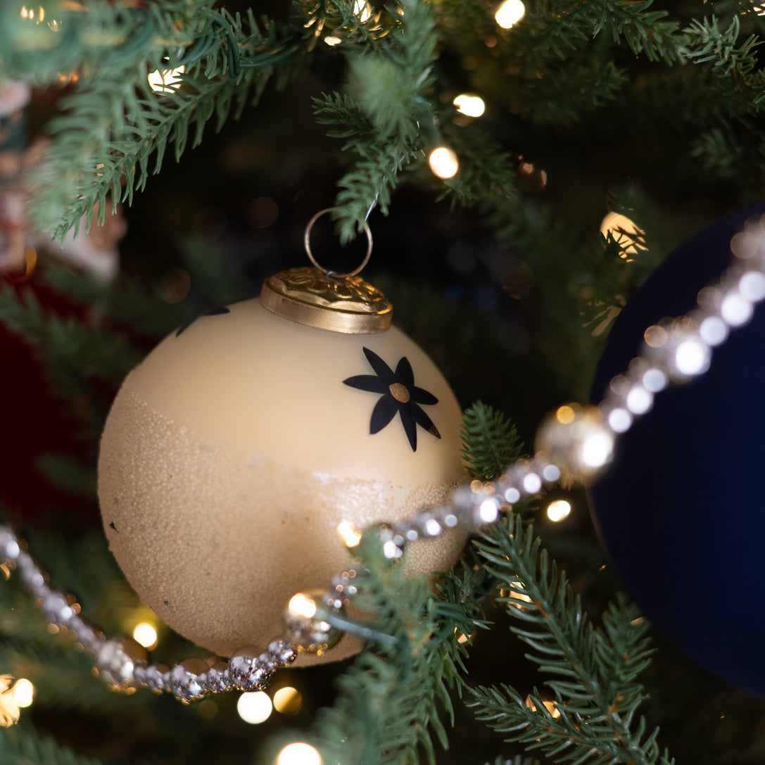 Frosted Olive Ornament