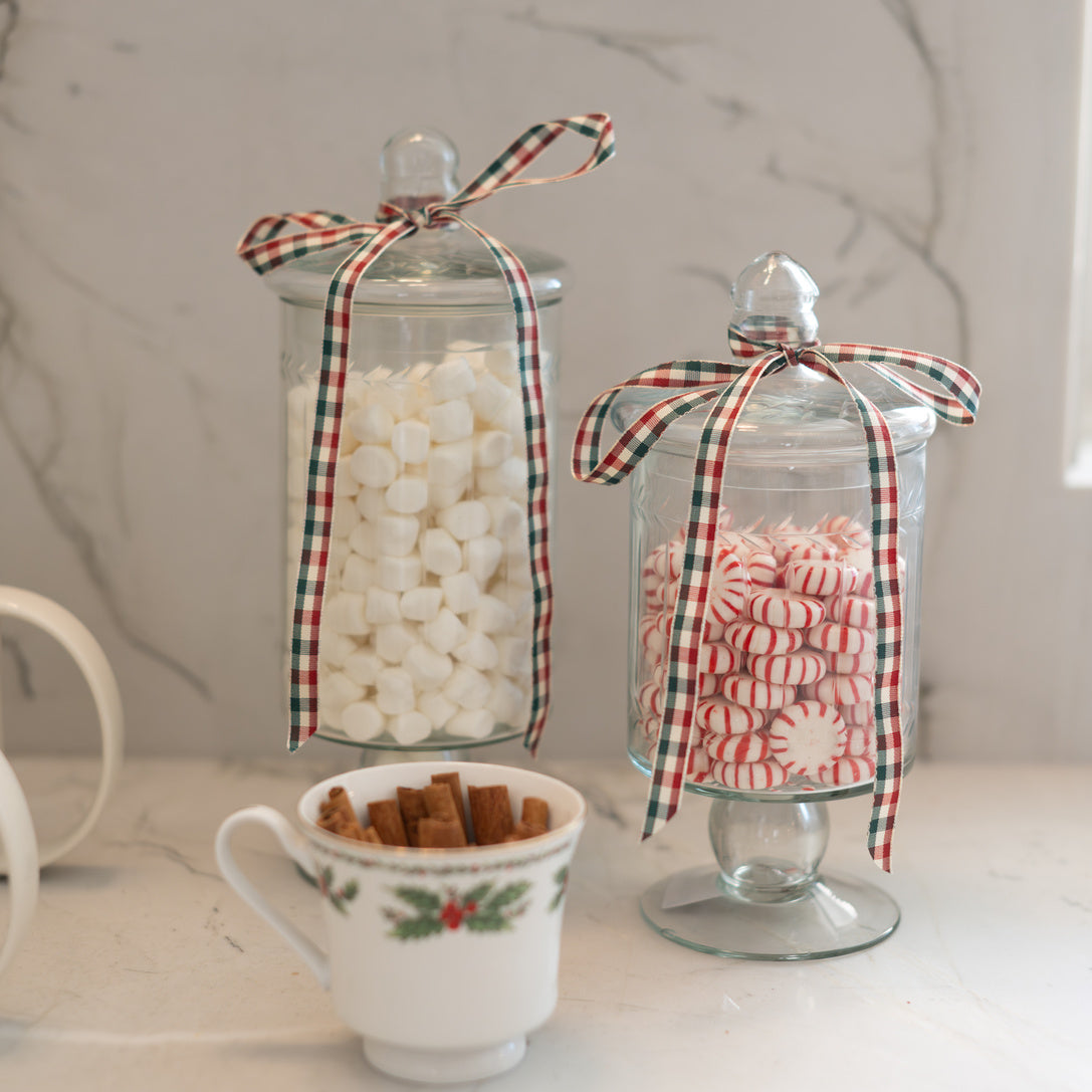 Thin Plaid Ribbon