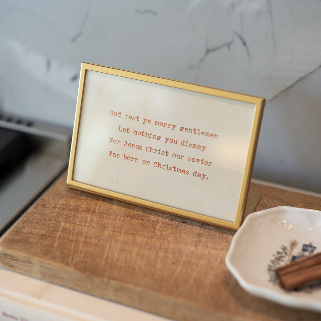 Large Christmas Saying Frame