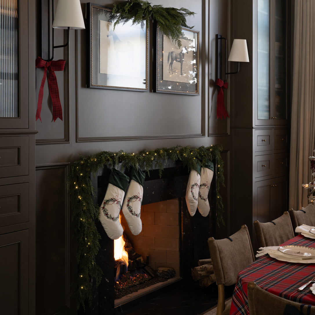 Christmas Wreath Stocking