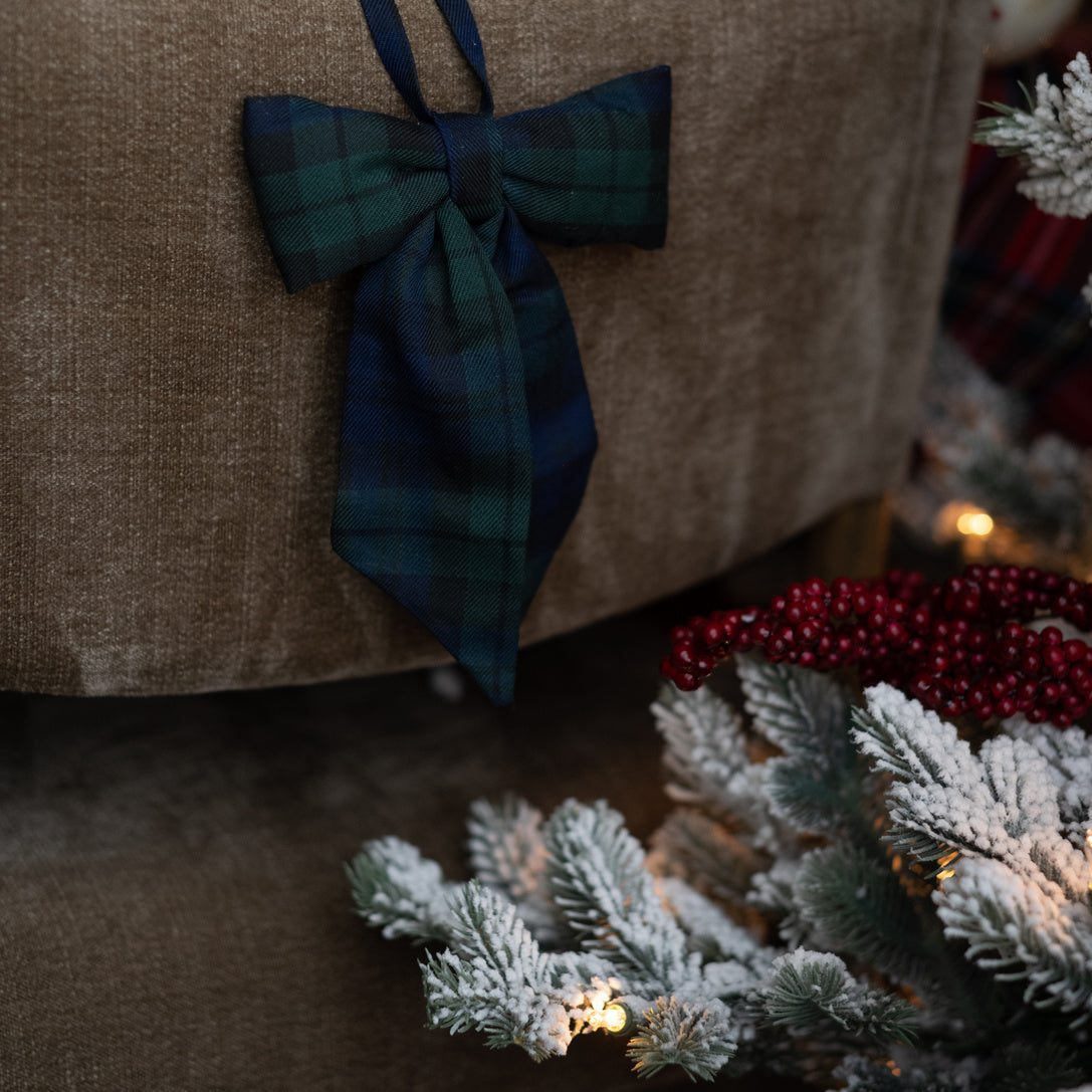 Plaid Christmas Bow