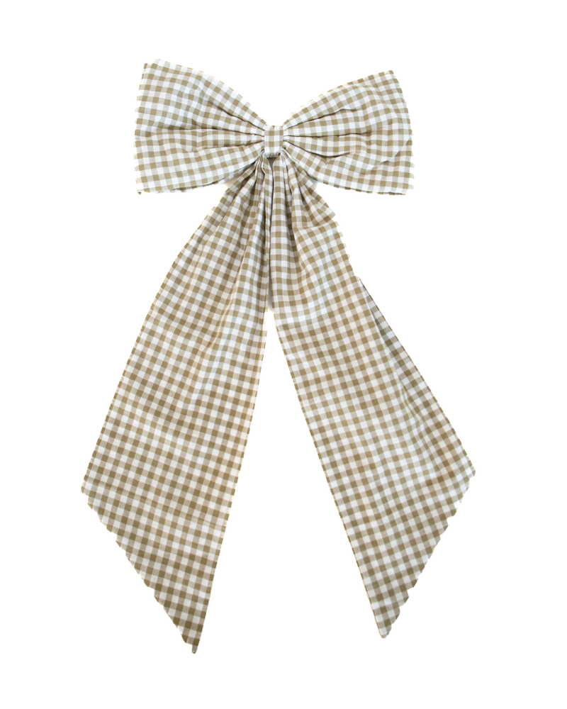 Large Gingham Bow