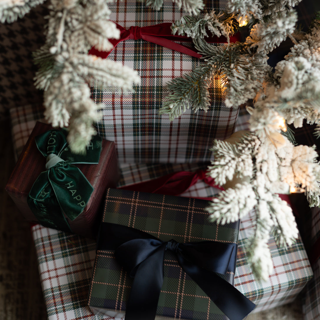Holiday Plaid Wrapping Paper