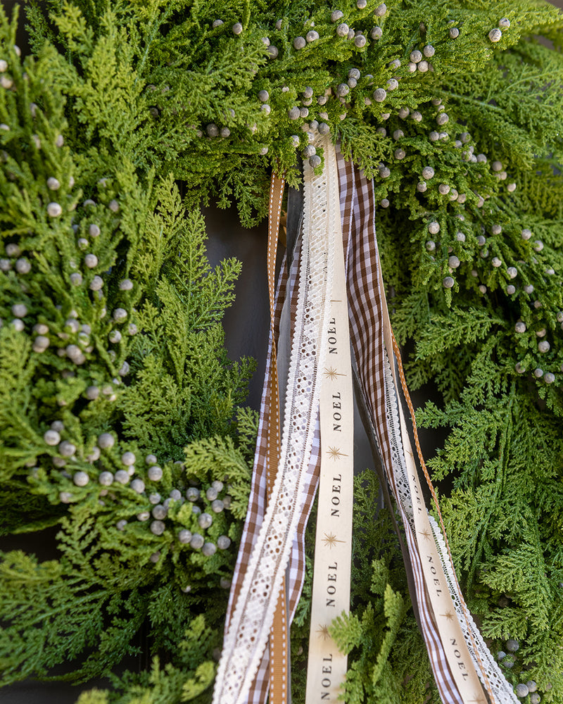 30" Faux Cedar Juniper Wreath