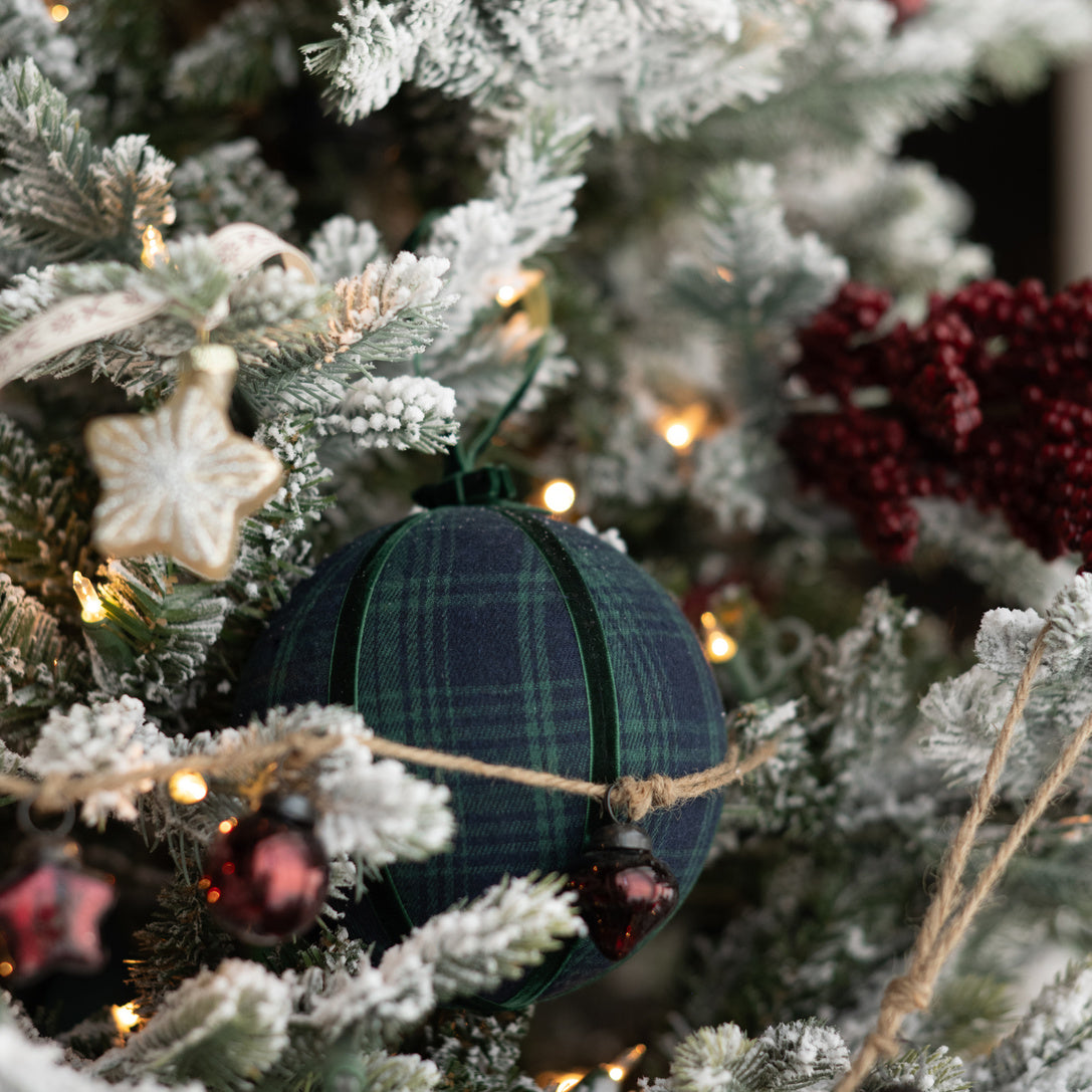 Plaid Fabric Ornament