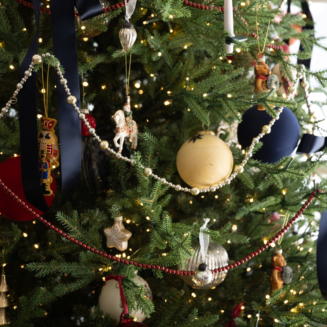 Antique Red Ball Garland