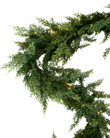 Cedar Garland With Lights