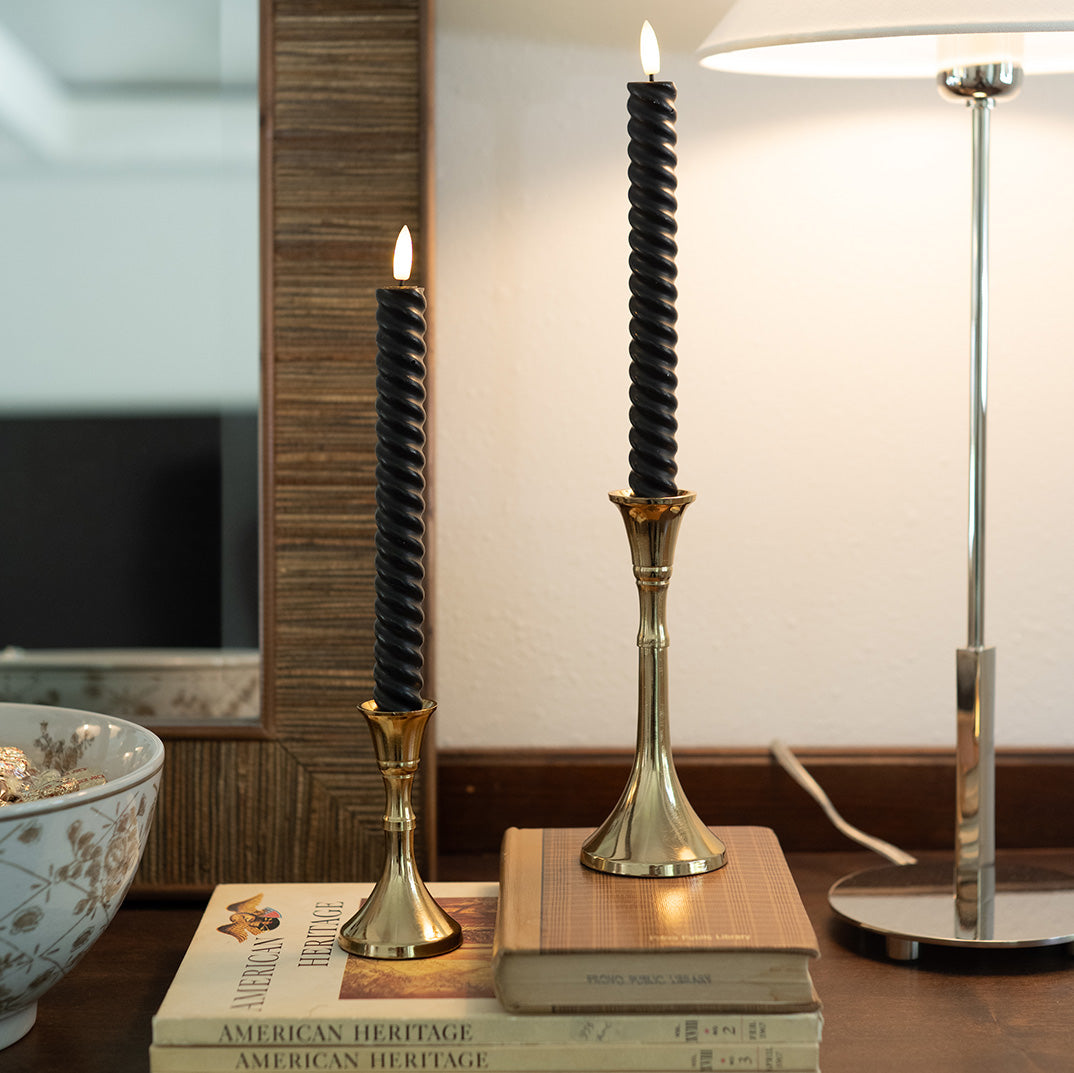 Twist Taper Candles - Set of Two