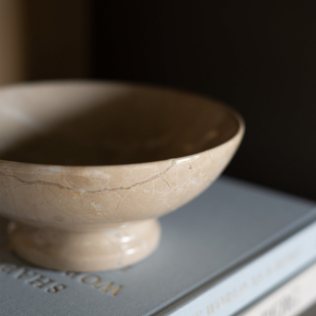 Marble Pedestal Bowl