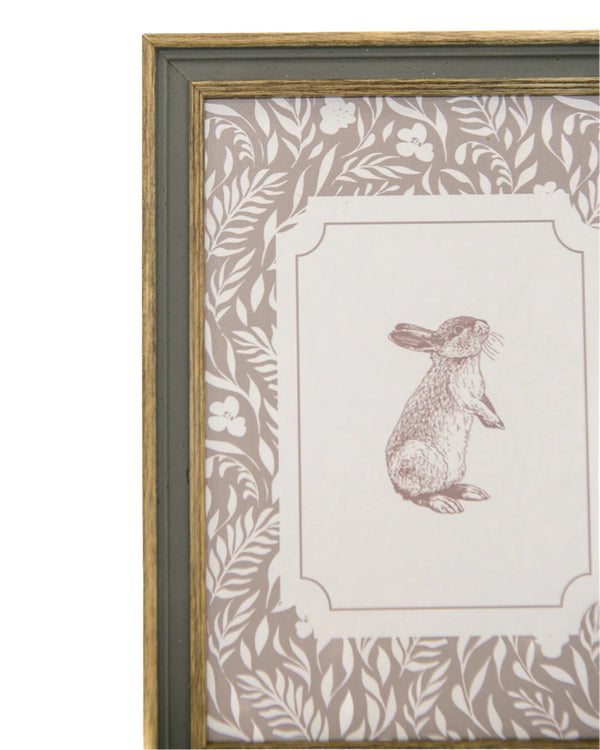 Vintage Bunny Framed Art