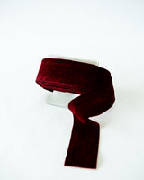 2" Burgundy Velvet Ribbon - 10 yards