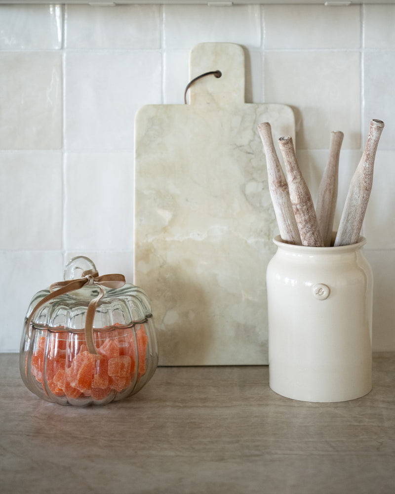 Glass Pumpkin Jar - Preorder