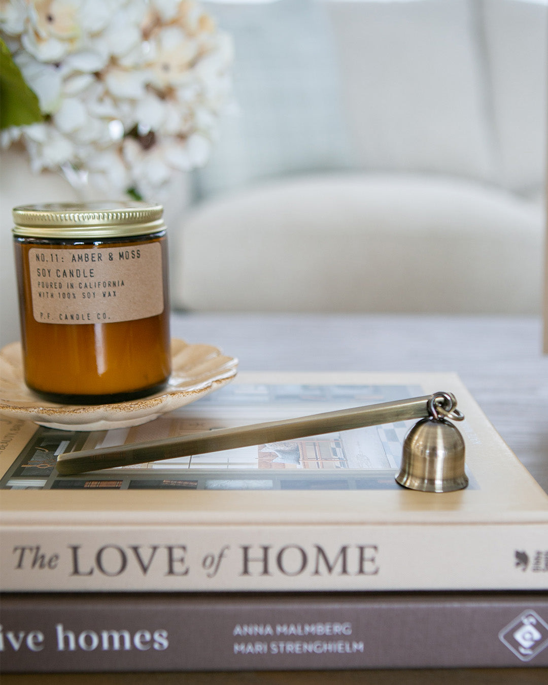 Antique Brass Candle Snuffer