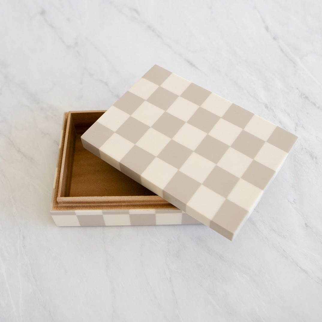 Checkered Stacking Box