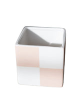 Pink Checkered Planter