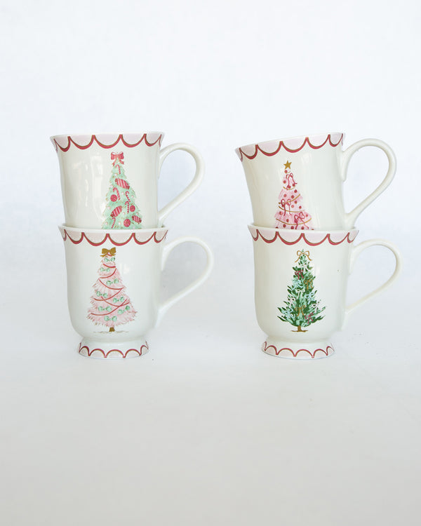 Tree Mugs - Set of 4