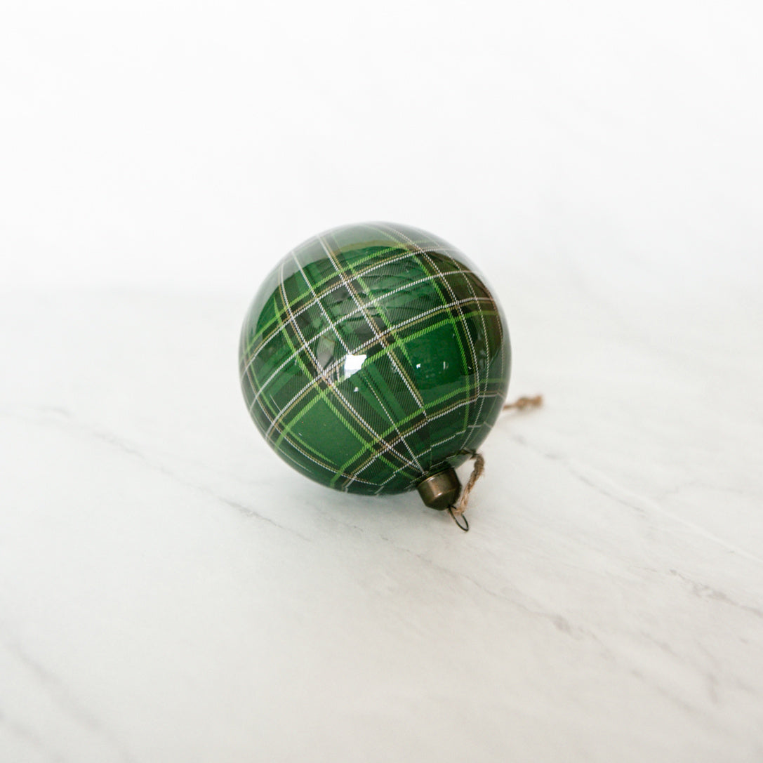 Evergreen Plaid Ornament