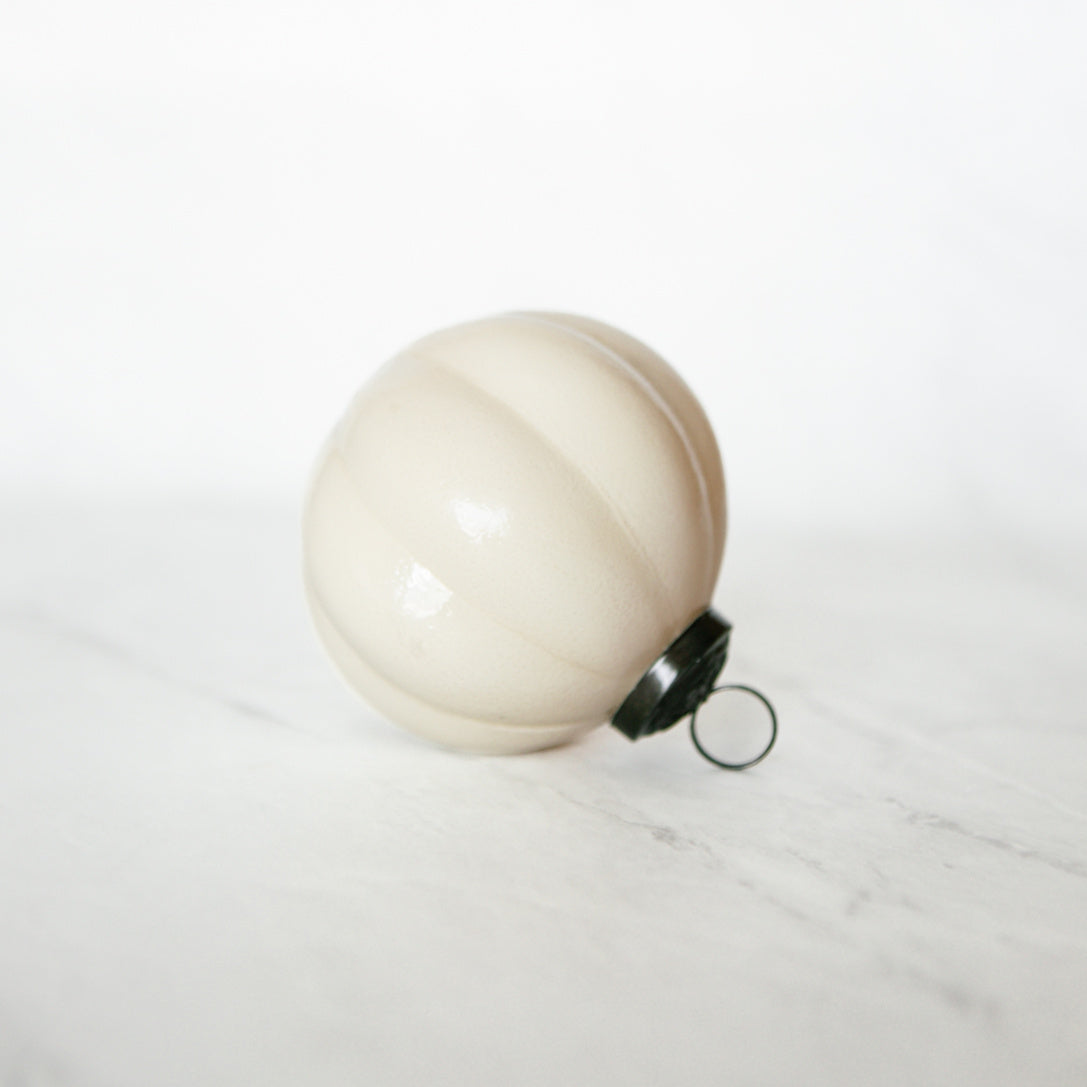 Ivory Glass Ornament