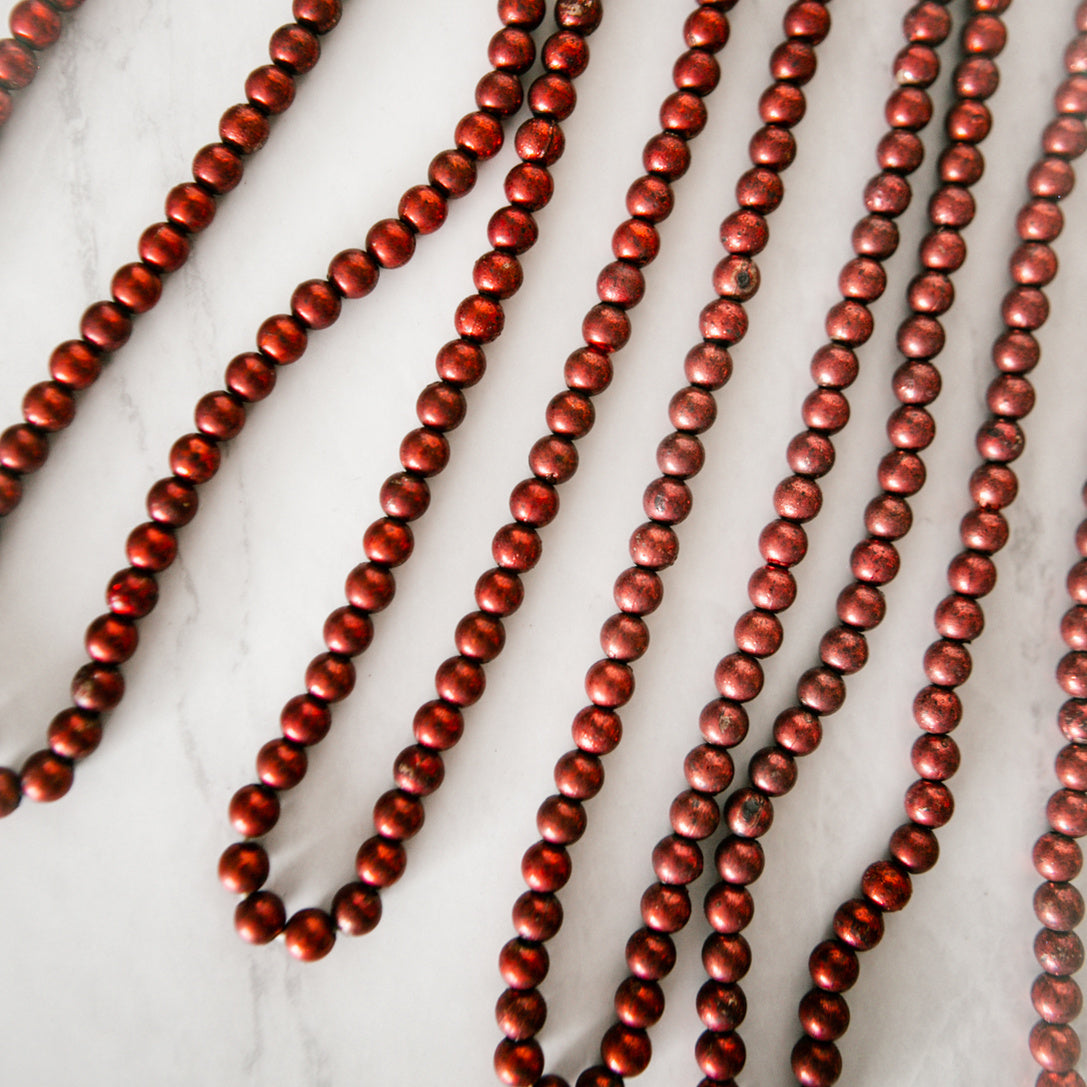 Antique Red Ball Garland