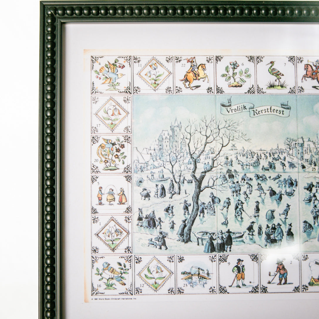 Vintage Advent Framed Art